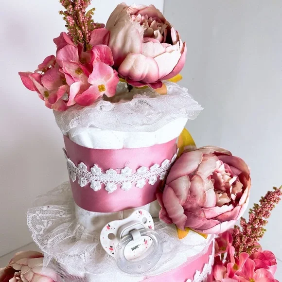 Flowers Diaper Cake